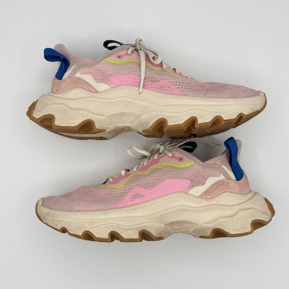 Sorel Kinetic Breakthru Day Lace Sneaker 8.5 Vintage Pink Bleached Ceramic - Picture 7 of 10